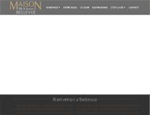 Tablet Screenshot of maisonbellevue.com